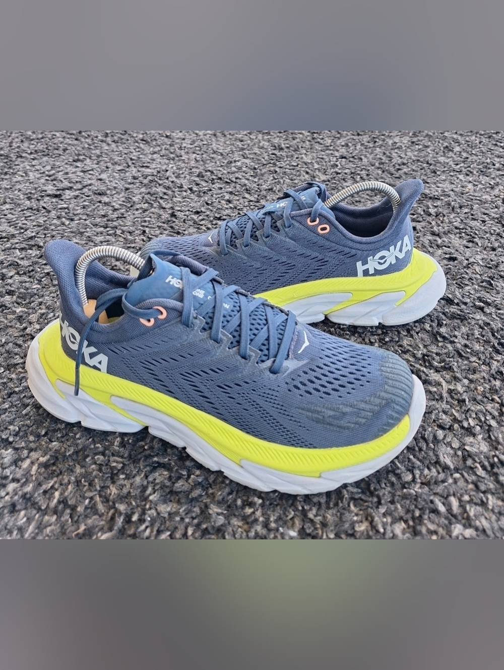 Hoka Clifton Edge Moonlit Ocean Navy Blue Sneakers Shoes Women Size 6.5